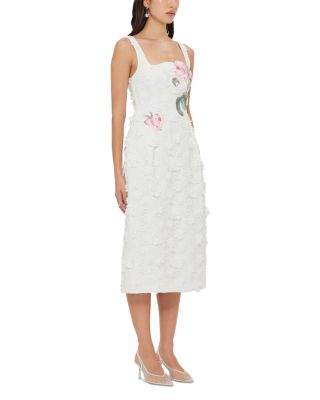 Larissa Embroidered Lace Midi Dress 