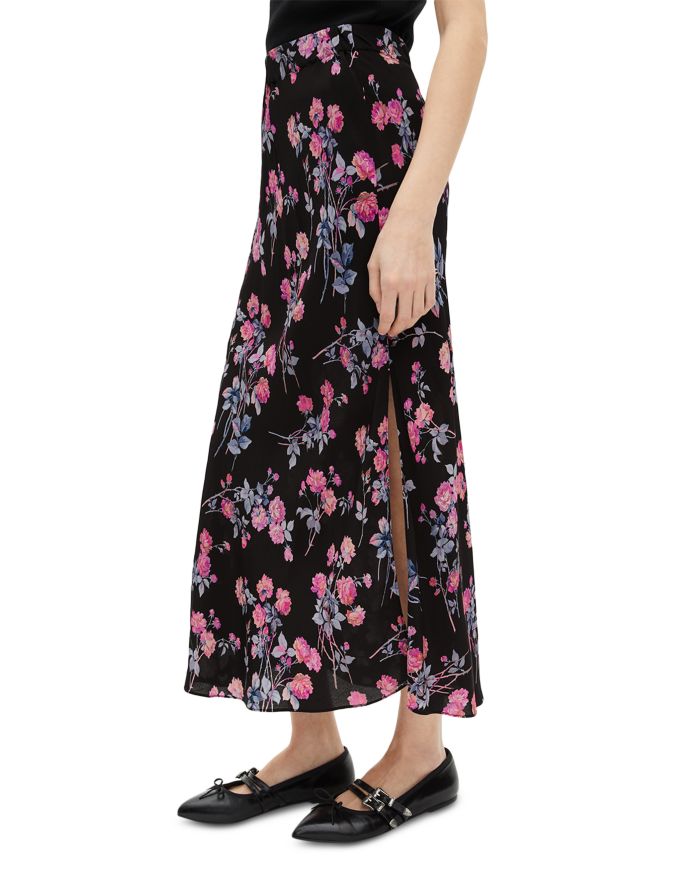 Floral Print Maxi Skirt