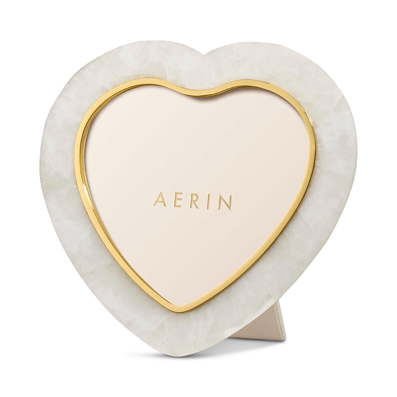 Aerin Cassiel Mosaic Heart Frame In White