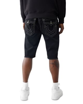 Ricky Straight Fit Denim Shorts in Black