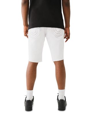 Ricky Straight Fit Denim Shorts in Optic White