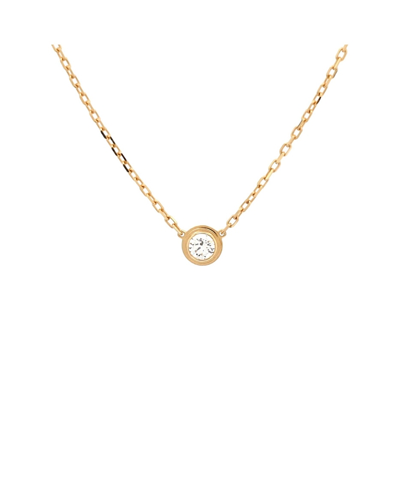 Pre-owned Pre-owned Cartier Cartier Large D'amour Pendant Necklace 18k Gold With Diamond