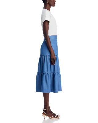 Mixed Media Tiered Dress