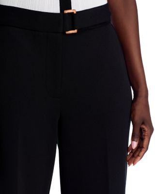 Full Novelty Buckle Wide Leg Pants