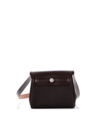 Pre-Owned HERMÈS - 20 Herbag Zip Toile and Leather