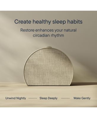 Restore 3 Smart Sunrise Alarm Clock Sound Machine Screen-Free Bedroom Sleep Guide