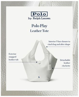 Polo Play Medium Leather Tote