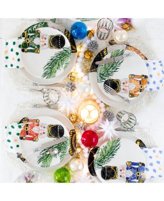 Nutcrackers Assorted Dinner Plates, Set of 4