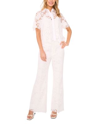Lace Front Suiting Pants