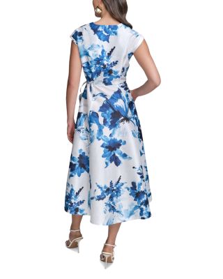 Floral Print A Line Dress