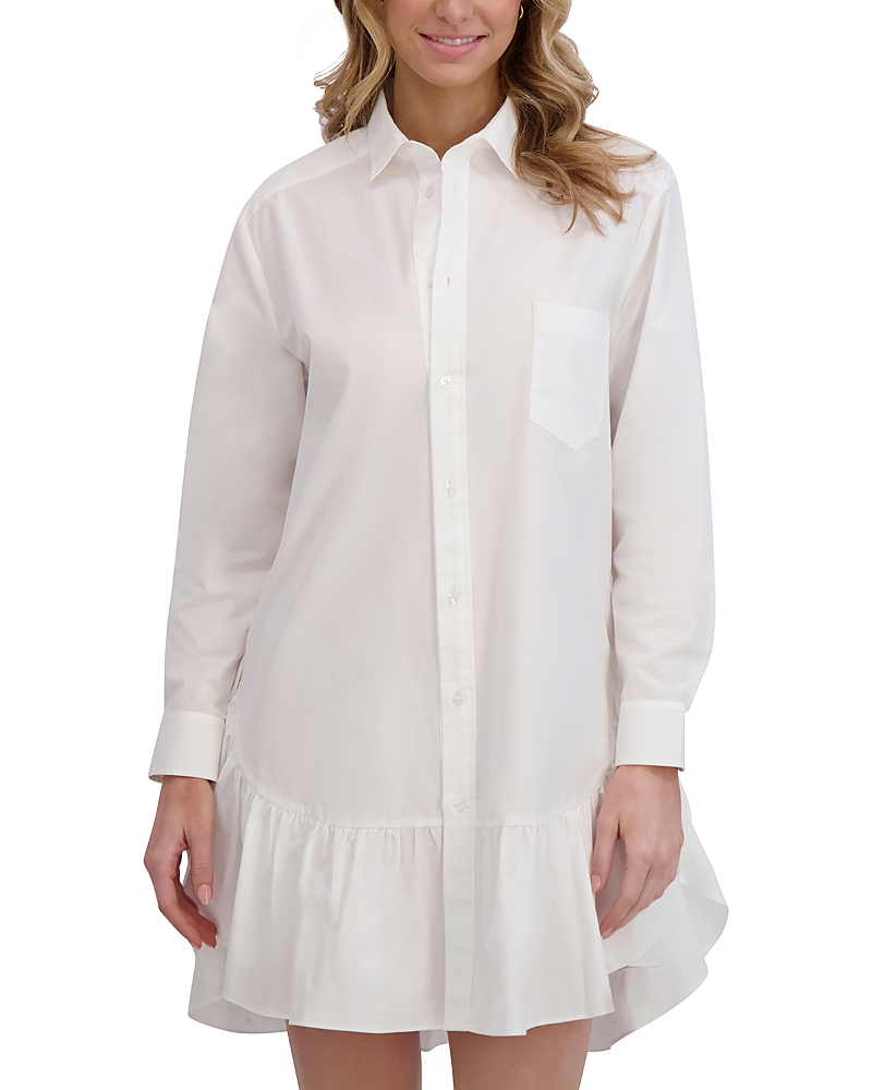 Ted Baker Long Sleeve Ruffle Shirt Dress