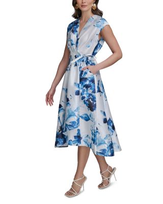 Floral Print A Line Dress