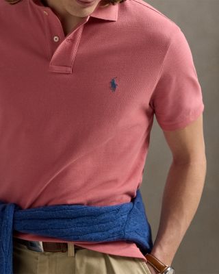 Custom Slim Fit Mesh Polo Shirt