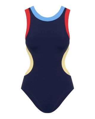 Dolce One Piece Swimsuit in Navy Colorblock