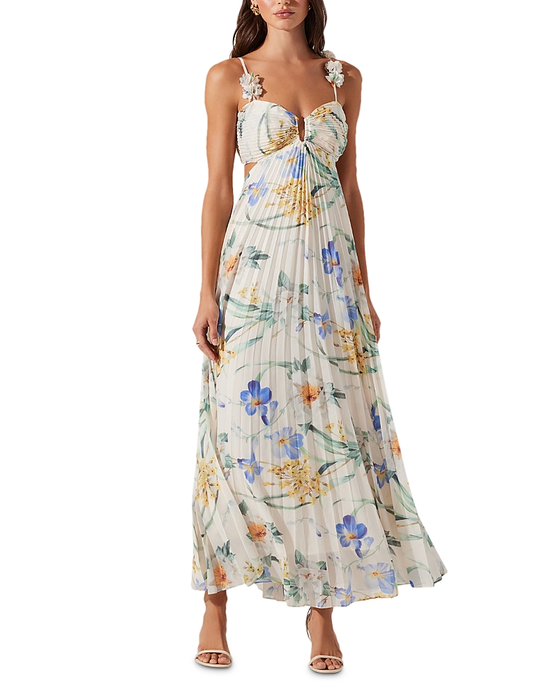 Astr The Label Emese Pleated Maxi Sundress