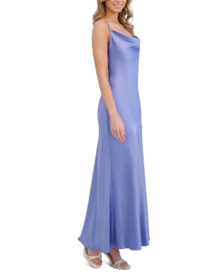 Draped Maxi Slip Dress
