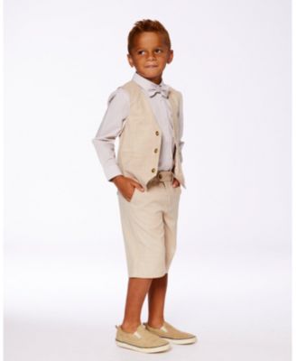 Boys' Sleeveless Vest Light Taupe - Little Kid