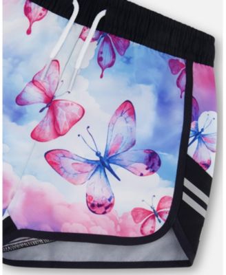Girls' Printed Athletic Butterflies Short - Big Kid