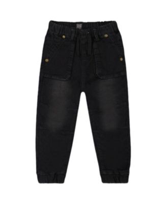 Deux par Deux - Boys' French Terry Denim Jogger Pant - Little Kid, Big Kid