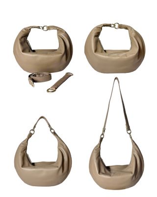 3-in-1 Convertible Hobo Crescent Ring Bag