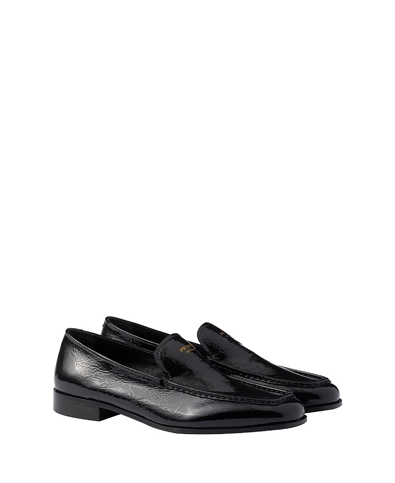Prada Women's Naplak Patent Leather Loafers