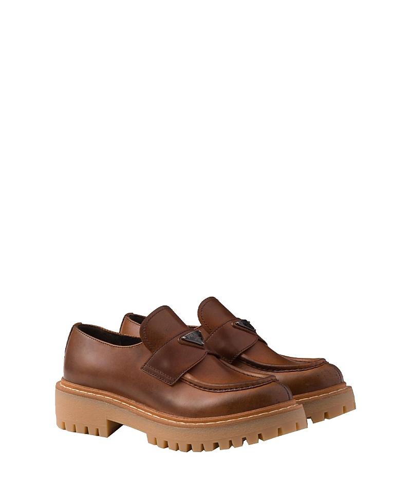 Prada St. Moritz Derbies For Women In Brown