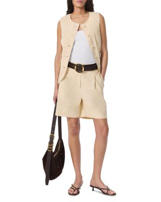 Leona Pleat Front Long Shorts