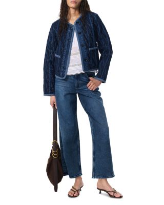 Andi High Rise Ankle Wide Leg Jeans in Adeline