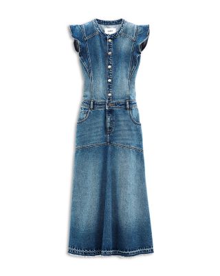 white christmas dresses Women's Miranda Western Cloud-Wash Denim Shirtdress – Wash Lab – washlabshop