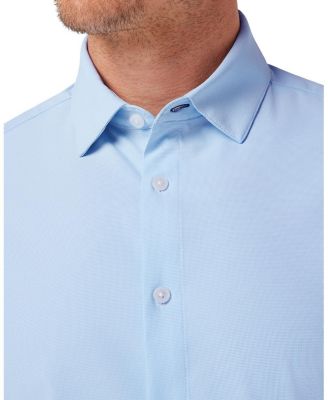 Leeward LS Dress Shirt Light Blue Straton Check