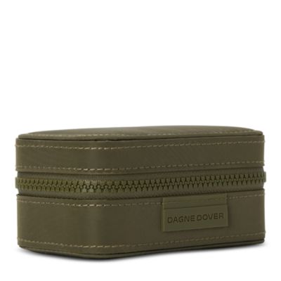 Frankie Small Jewelry Case, Dark Moss