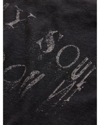 Regular Fit Raw Edge Graphic Tee