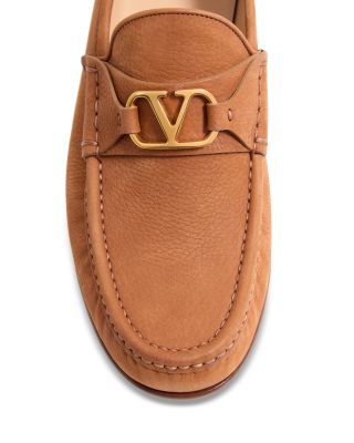 VLogo Signature Suede Loafers
