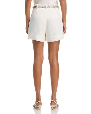 Rhinestone Belt Ester Shorts