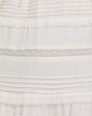 Pintuck Lace Inset Tank Top & Pintuck Lace Inset Midi Skirt - Exclusive