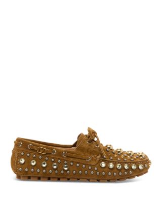 Women&#39;s Embellished Moccasin Loafer Flats