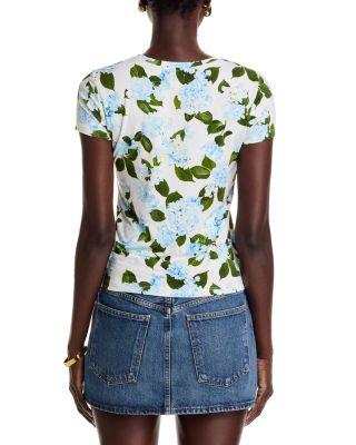 Ressi Crewneck Hydrangea Tee