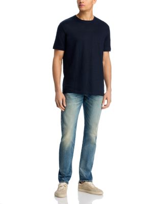 x David Beckham Slim Fit Jeans in Medium Blue