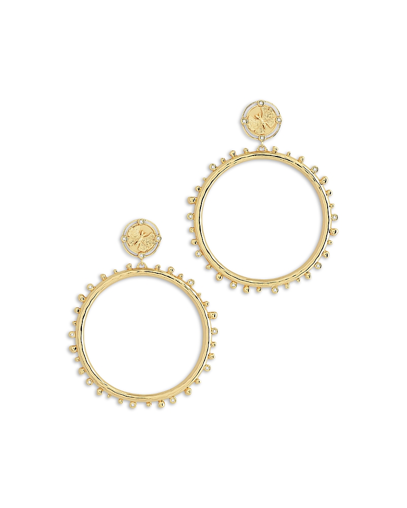 Anabel Aram Women's Coin 18k-gold-plated & Cubic Zirconia Butterfly Drop Earrings