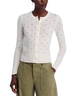 Cashmere Pointelle Cardigan