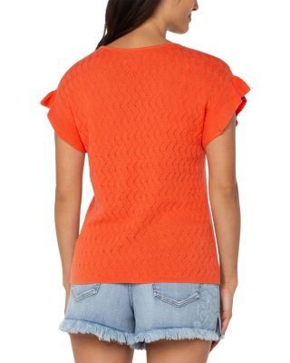 Flutter Sleeve Dolman Sweater