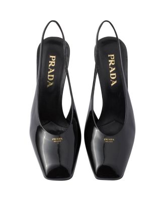  Women's Patent Leather Slingback Pumps