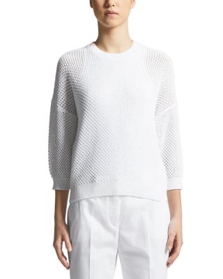 Peserico - Open Knit 3/4 Sleeve Sweater