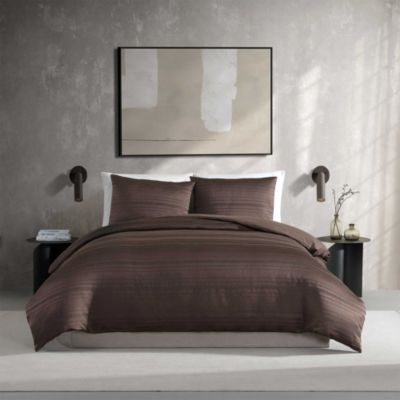 Illusion Lines 3 Piece Duvet Cover Set, King