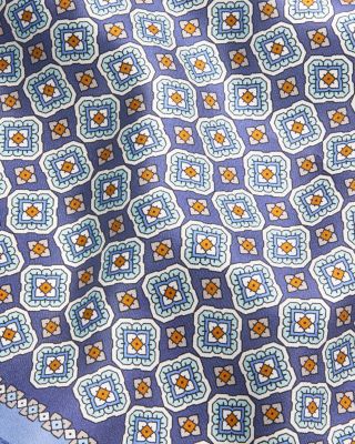 Medallion Silk Pocket Square - Exclusive