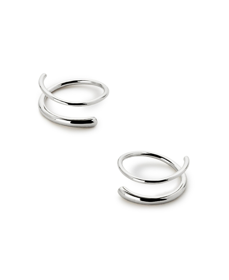 Ana Luisa Harley Double Hoop Earrings In Silver