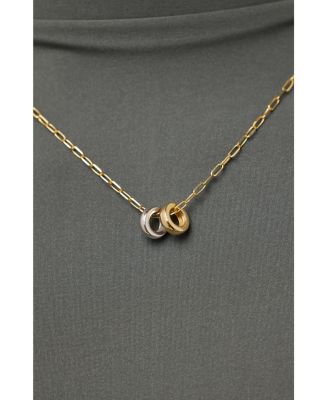 Eclipse Gold Pendant Necklace