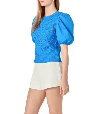Women's Asymmetrical Smocked Top