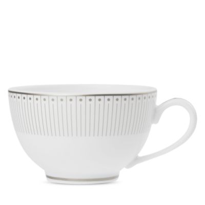 Malmaison Imperiale Platinum Teacup and Saucer, Service for 2