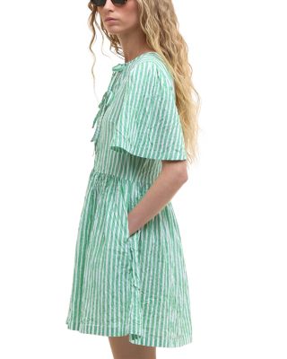 Daison Seersucker Mini Dress